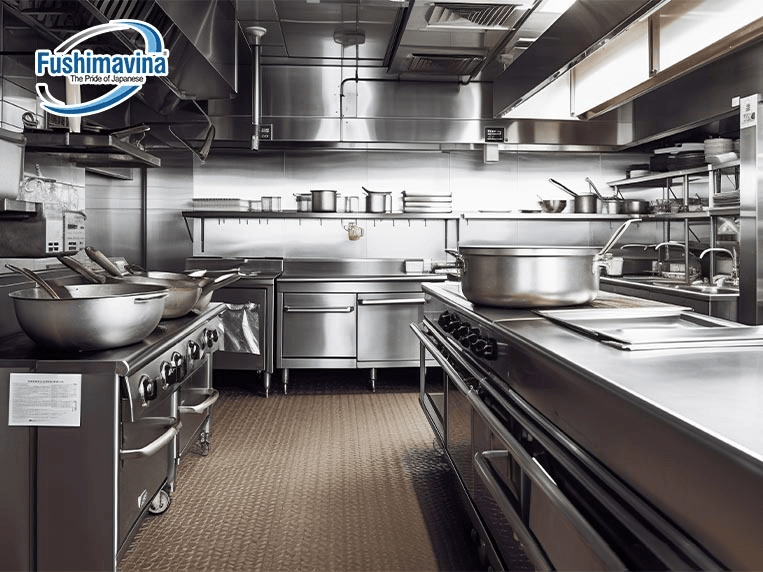 Tăng hiệu suất nhà bếp với thiết bị inox công nghiệp từ Fushimavina.com