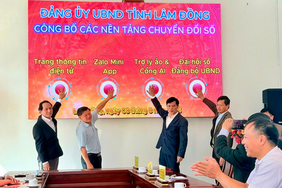 Đảng ủy UBND tỉnh Lâm Đồng ra mắt hệ sinh thái chuyển đổi số