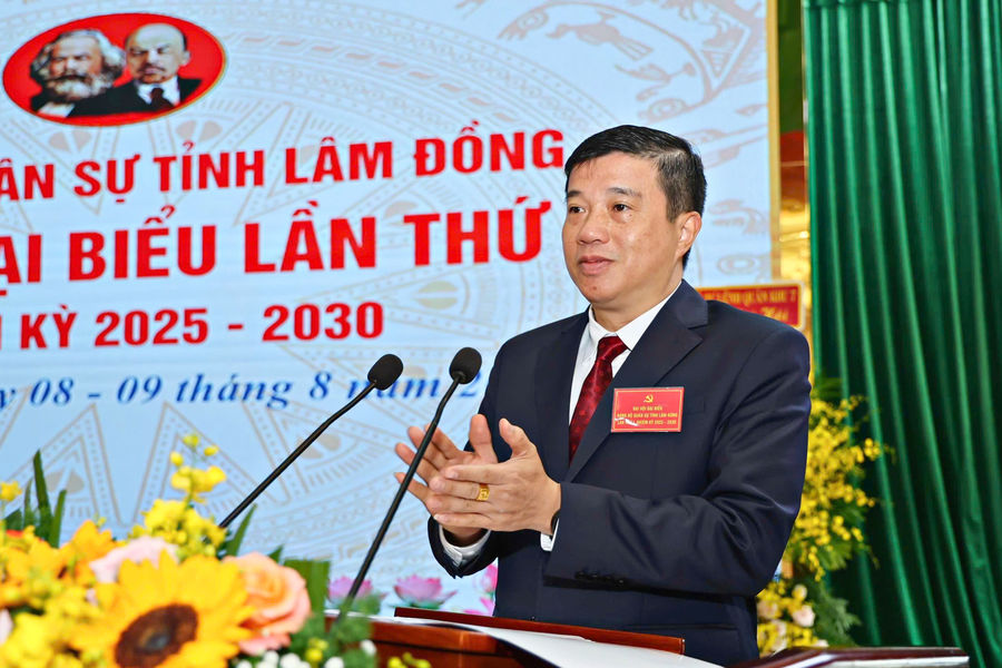 Khai mạc Đại hội đại biểu Đảng bộ Quân sự tỉnh Lâm Đồng lần thứ I, nhiệm kỳ 2025-2030
