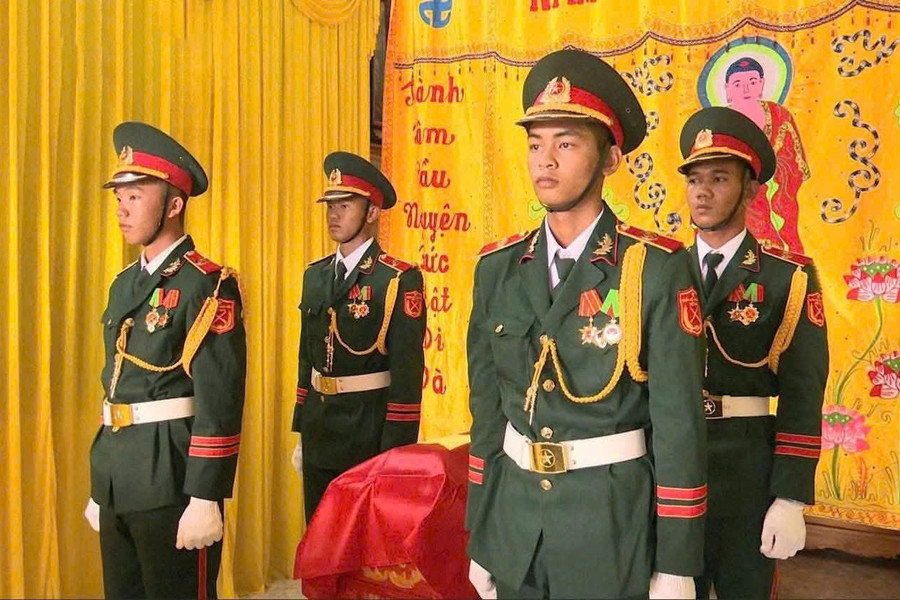 Đức An tổ chức Lễ an táng hài cốt Liệt sĩ Trần Quang Vinh
