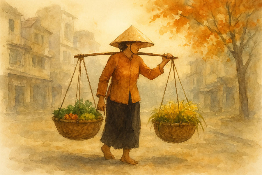 Mẹ, mùa thu và phố