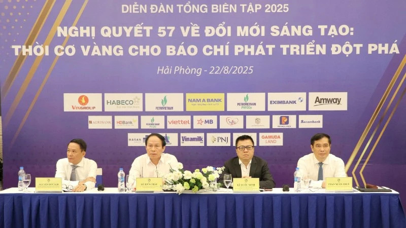Diễn đàn Tổng Biên tập 2025: Tận dụng tối đa lợi thế từ Nghị quyết 57 để báo chí phát triển đột phá