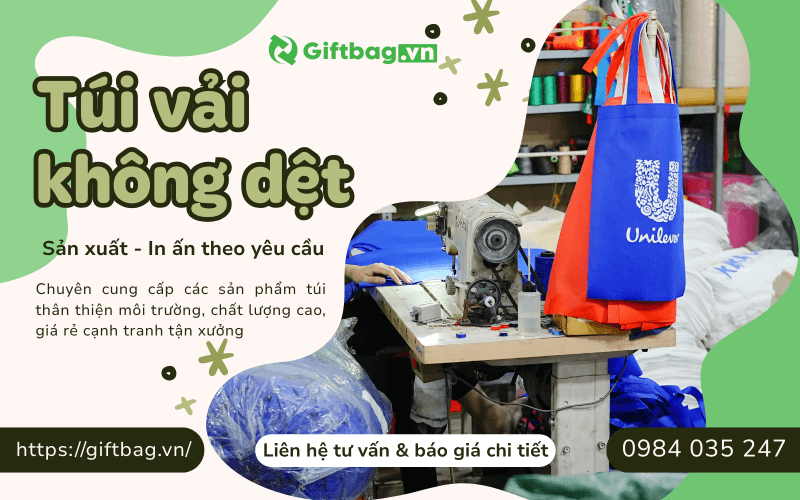 Túi Vải Giftbag - Sản Xuất & In Túi Vải Không Dệt Giá Rẻ, Chất Lượng