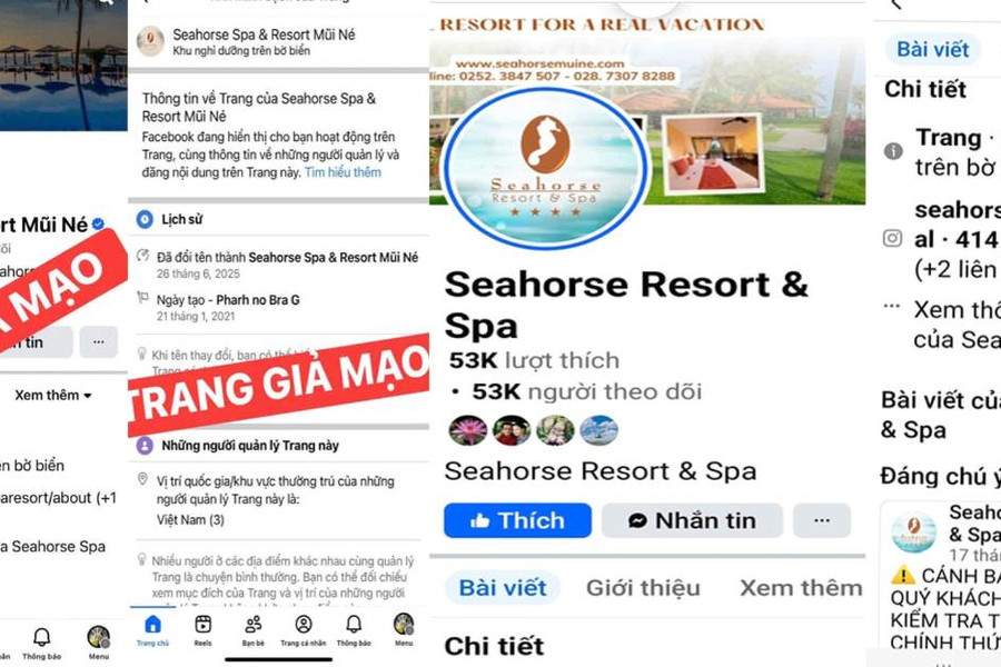 Tái diễn giả mạo fanpage của các cơ sở du lịch