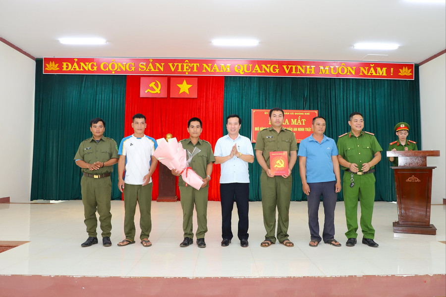 Quảng Khê ra mắt mô hình “Tuần tra bảo đảm an ninh trật tự”