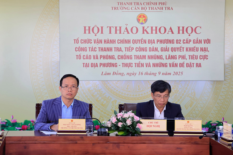 Ngành Thanh tra bàn giải pháp vận hành chính quyền 2 cấp