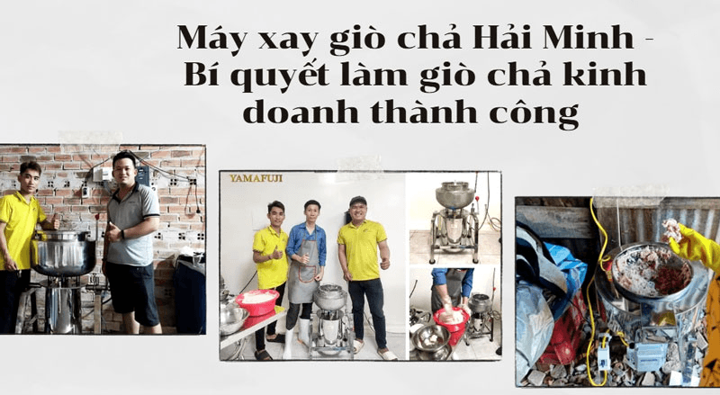 Máy xay giò chả Hải Minh - Bí quyết làm giò chả kinh doanh thành công