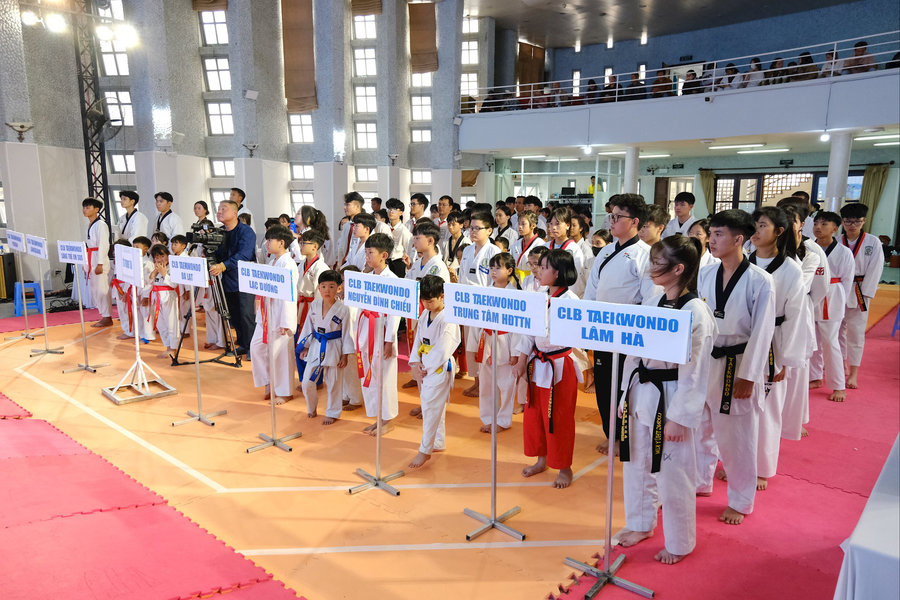 Hơn 200 võ sinh dự Giải Taekwondo phường Xuân Hương - Đà Lạt mở rộng