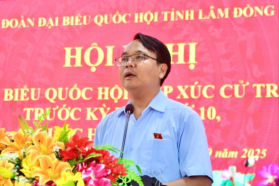 Phó Bí thư Tỉnh ủy Lâm Đồng Đặng Hồng Sỹ tiếp xúc cử tri phường Phước Hội