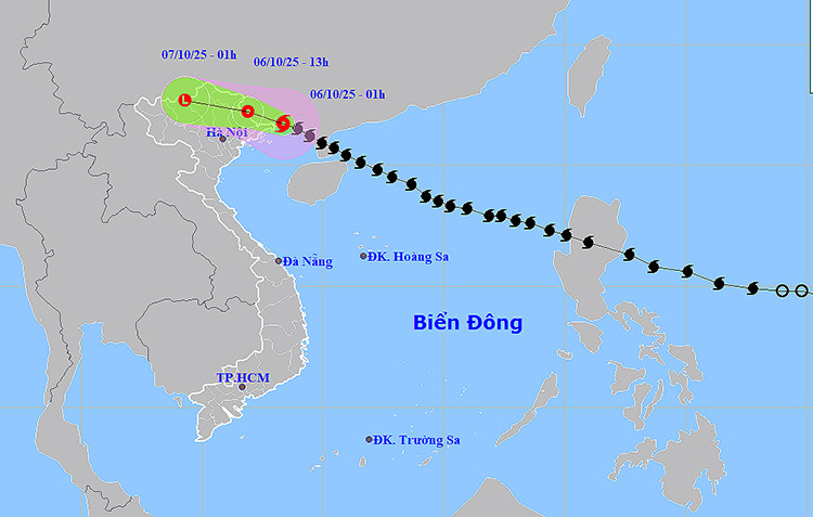 Bão số 11 tiến vào biên giới Việt - Trung, Bắc Bộ mưa lớn