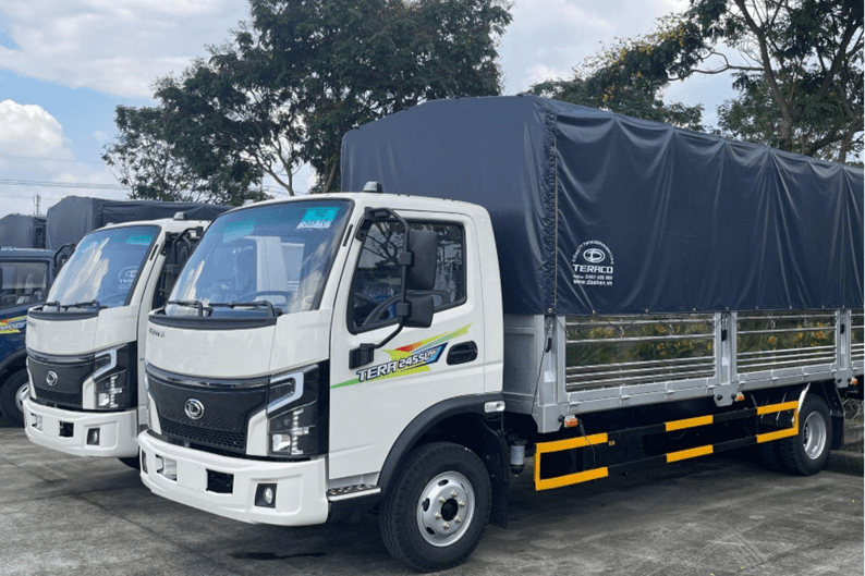 Teraco ra mắt bộ 3 xe tải nhẹ thùng dài 6m3 hoàn toàn mới