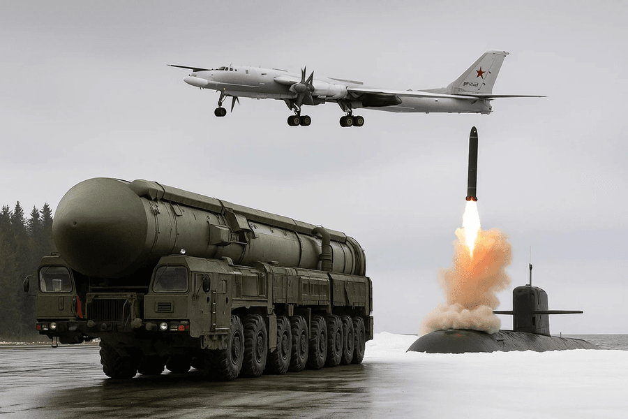 Nga diễn tập bộ ba hạt nhân khi NATO đồng thời tập trận