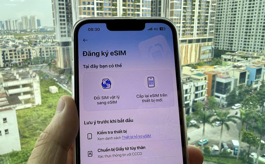 Cách đăng ký eSIM VinaPhone online tại nhà không cần ra cửa hàng