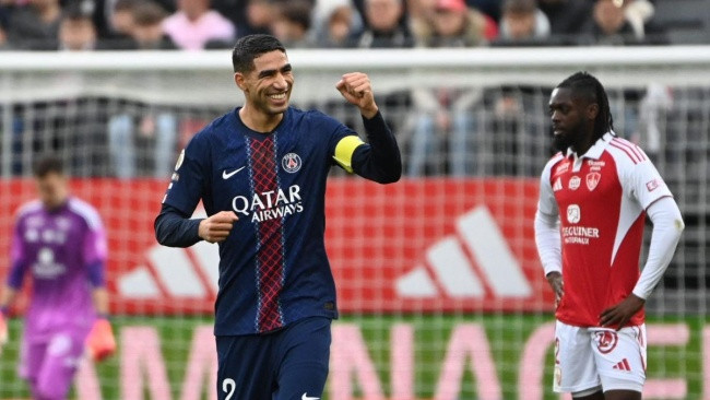 Hakimi tỏa sáng với cú đúp, PSG hạ Brest 3-0