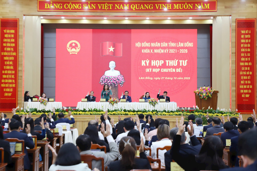Kỳ họp thứ 4 HĐND tỉnh Lâm Đồng thông qua 13 nghị quyết