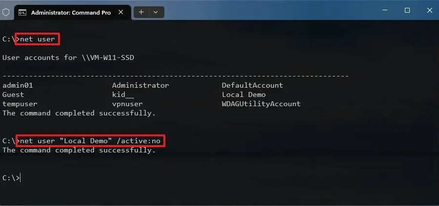 4 cách vô hiệu hóa tài khoản người dùng trên Windows 11