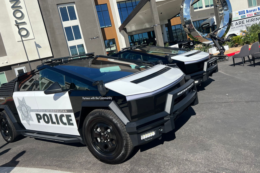 Tesla Cybertruck gia nhập lực lượng cảnh sát Las Vegas