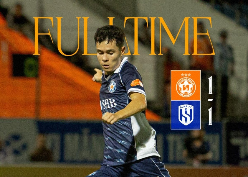 Đà Nẵng hòa SLNA 1-1, HLV Lê Đức Tuấn nhắn Vadim Nguyễn