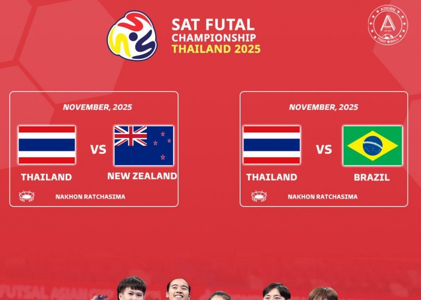 Futsal nữ Thái Lan đấu Brazil ngay trước SEA Games 33