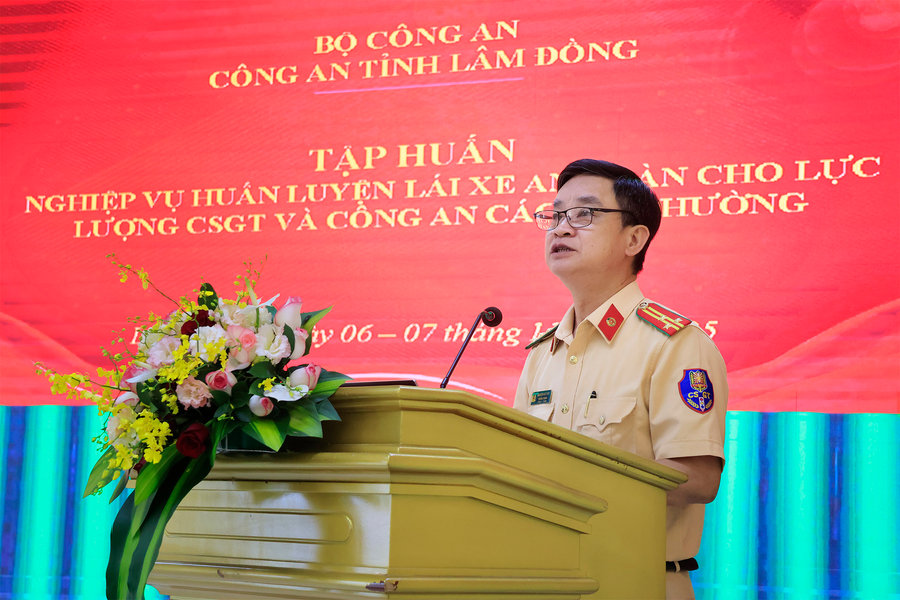 Công an Lâm Đồng tập huấn chuyên sâu về an toàn giao thông