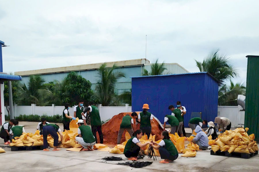 Doanh nghiệp trong khu công nghiệp chủ động ứng phó với bão Kalmaegi