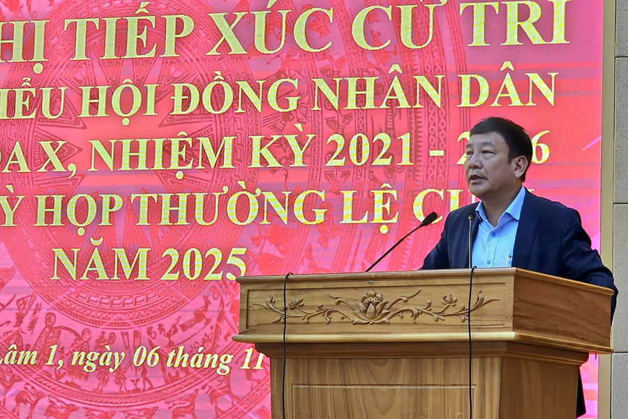 Đại biểu HĐND tỉnh Lâm Đồng tiếp xúc cử tri tại xã Bảo Lâm 1