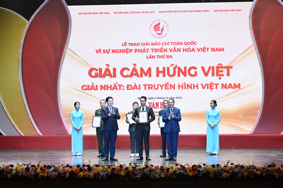 Đài THVN giành cú đúp giải Nhất tại Giải Báo chí Văn hóa 2025