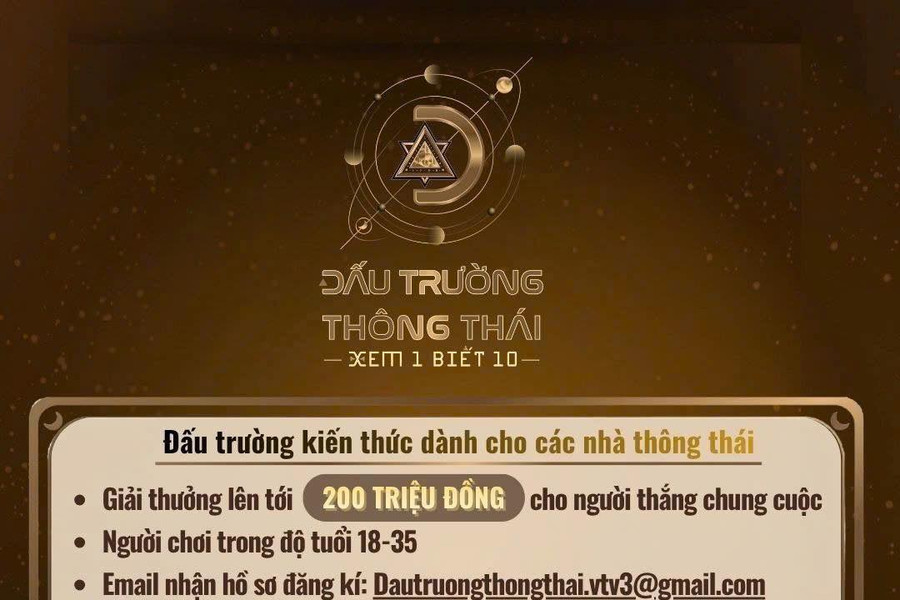 Đấu trường thông thái: Gameshow mới trên VTV3 tuyển người chơi