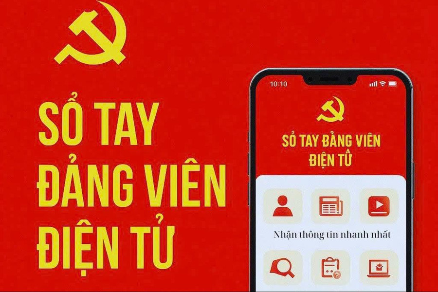Sổ tay đảng viên điện tử: Bước tiến quan trọng trong công tác xây dựng Đảng thời kỳ số