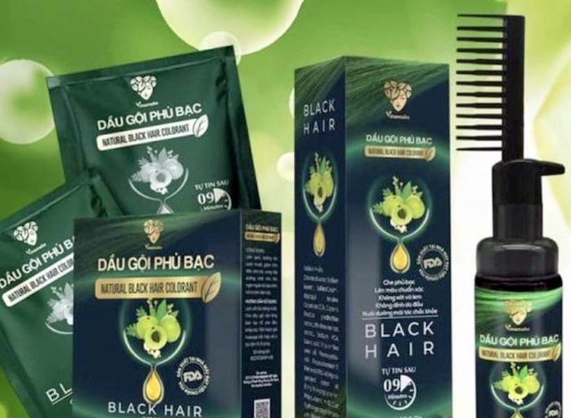 Đình chỉ lưu hành và thu hồi sản phẩm dầu gội phủ bạc giả