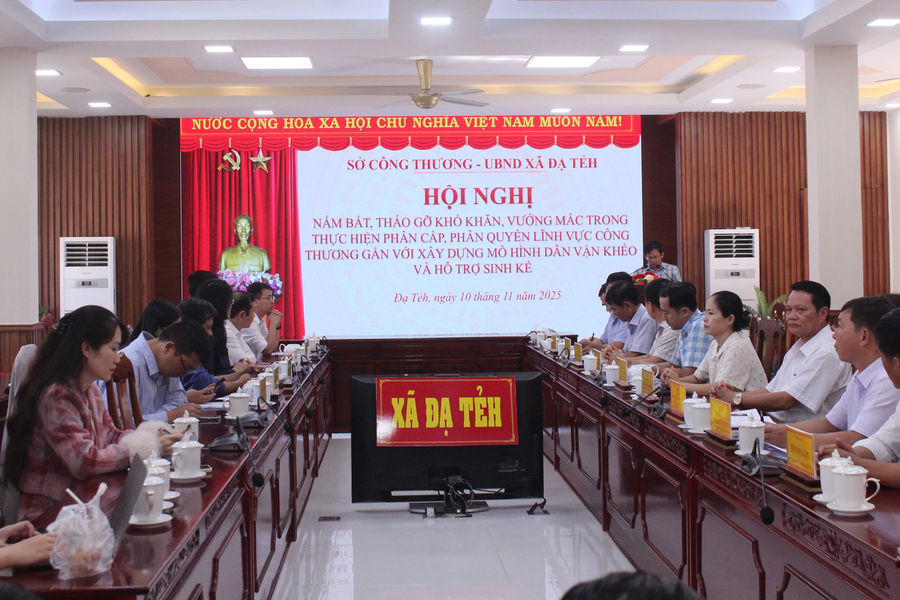 Tháo gỡ khó khăn trong phân cấp lĩnh vực công thương tại xã Đạ Tẻh