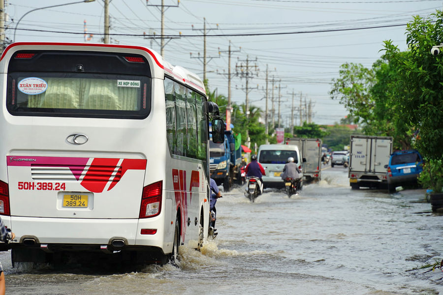 Nhiều khu vực ven biển  tại Lâm Đồng bị ngập nặng
