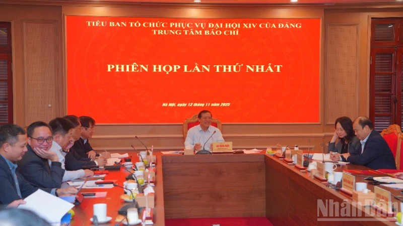 Trung tâm Báo chí Đại hội XIV của Đảng tổ chức phiên họp thứ nhất