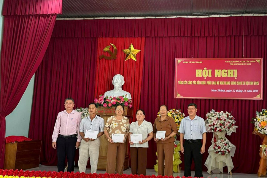 Xã Nam Thành hoàn thành đối chiếu, phân loại nợ tín dụng chính sách