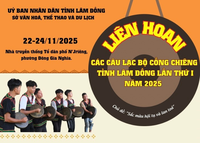 Lâm Đồng tổ chức Liên hoan Các CLB cồng chiêng lần thứ I năm 2025