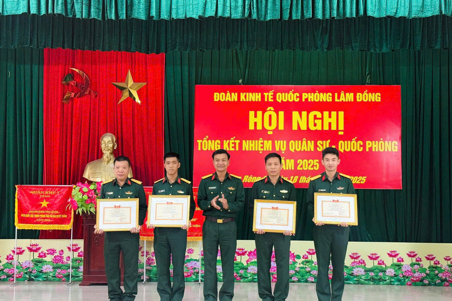 Đoàn Kinh tế quốc phòng Lâm Đồng hoàn thành tốt nhiệm vụ năm 2025