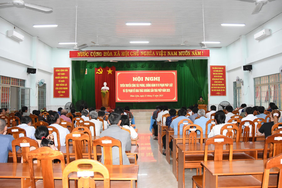 Hàm Liêm tuyên truyền, phòng chống khai thác khoáng sản trái phép