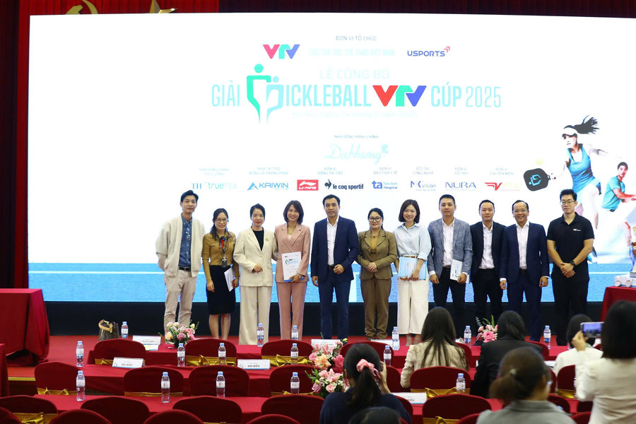 Giải Pickleball VTV Cúp 2025 công bố, phát động gây quỹ vì miền Trung