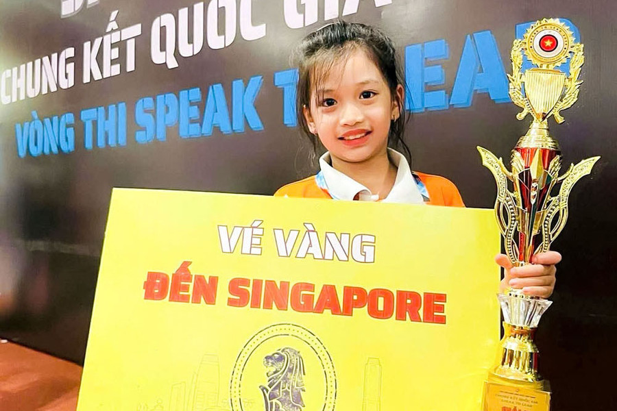 Nữ sinh lớp 3 Lâm Đồng giành giải Nhì quốc gia Speak Up 2025