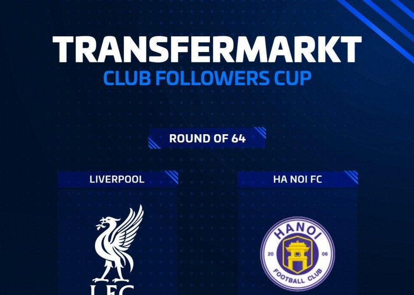 Hà Nội FC tạo địa chấn, đánh bại Liverpool trên mạng xã hội