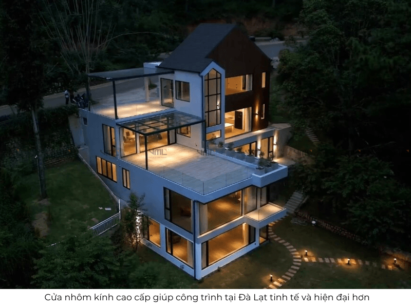 Việt Minh Long mang giải pháp cửa nhôm cao cấp đến các biệt thự tại Lâm Đồng