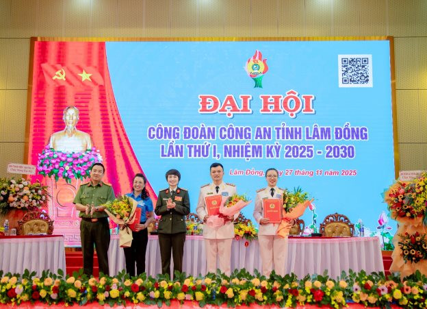 Tổ chức thành công Đại hội Công đoàn Công an tỉnh Lâm Đồng lần thứ I, nhiệm kỳ 2025 – 2030