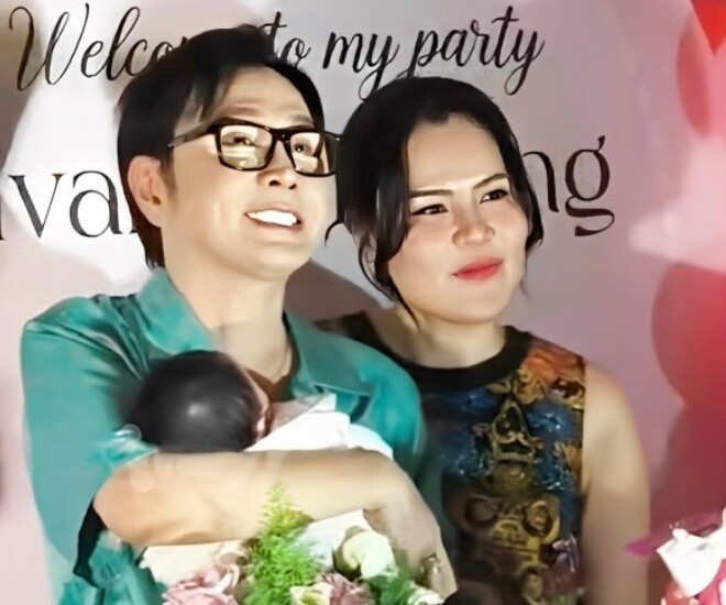 Vũ Luân, Phương Lê mừng đầy tháng con gái tại biệt thự 200 tỷ
