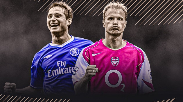 Đội hình huyền thoại Arsenal-Chelsea: Cuộc chiến của những vì sao