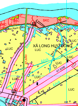 Quy hoạch đường tỉnh 826D qua xã Long Hựu, Tây Ninh