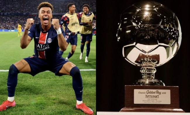 Desire Doue đoạt Golden Boy 2025 sau mùa giải lịch sử