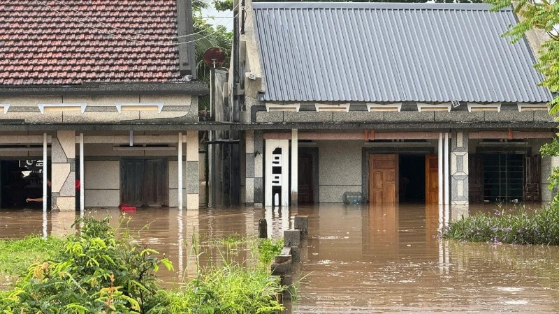 Mưa lớn, nhiều hồ xả lũ, khu vực phía đông tỉnh Lâm Đồng ngập