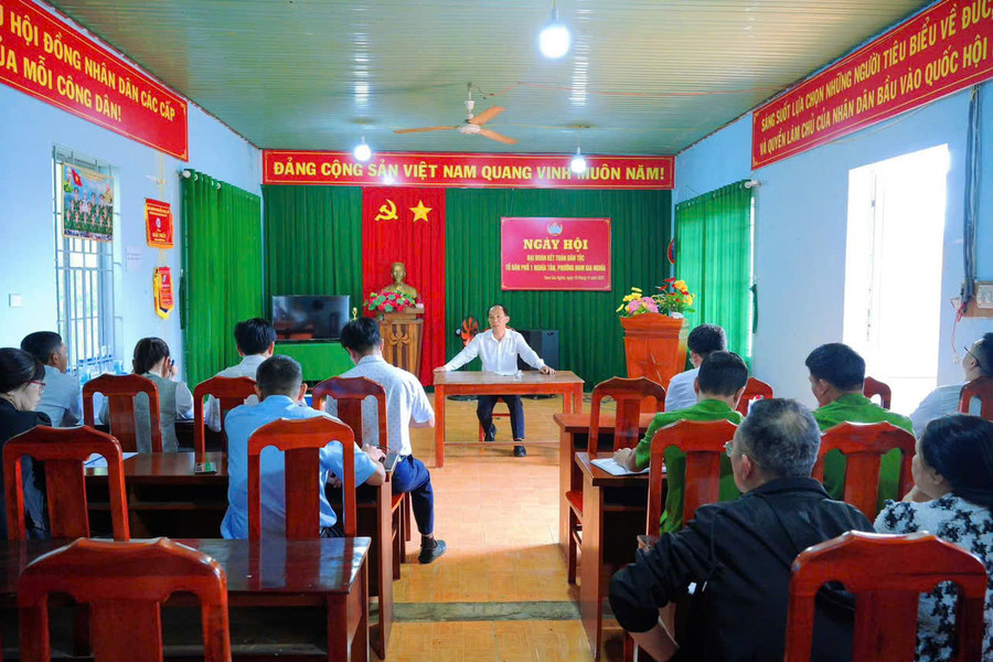 Nam Gia Nghĩa vận động người dân bàn giao mặt bằng Dự án đường 23/3