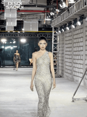 Á hậu Ngọc Thảo gây ấn tượng với làn da sáng tại show Đỗ Long