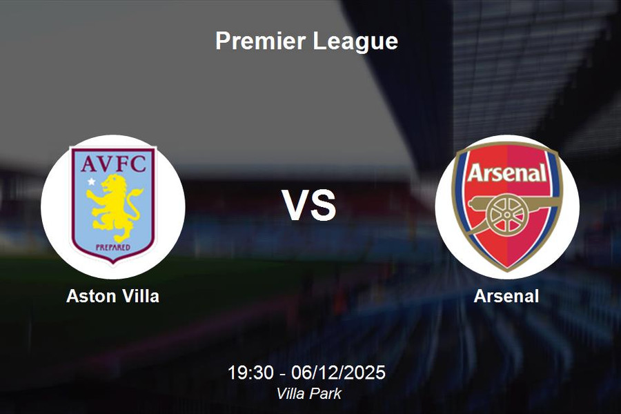 Nhận định Aston Villa vs Arsenal - Premier League, đầu bảng